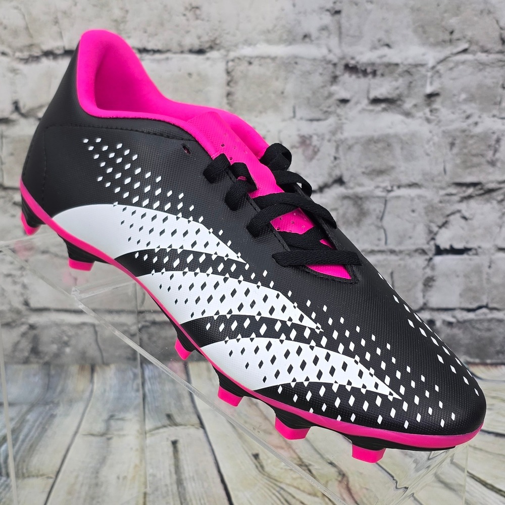 Adidas Predator Accuracy.4 Soccer Cleats Men 7 Women 8 Black Pink FxG GZ0011 NEW